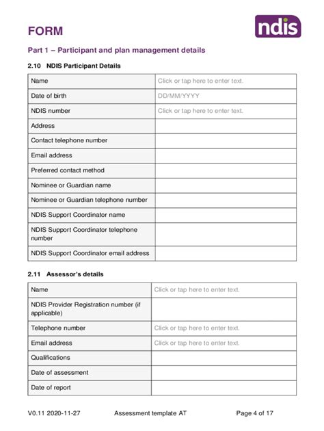 implementation report template ndis